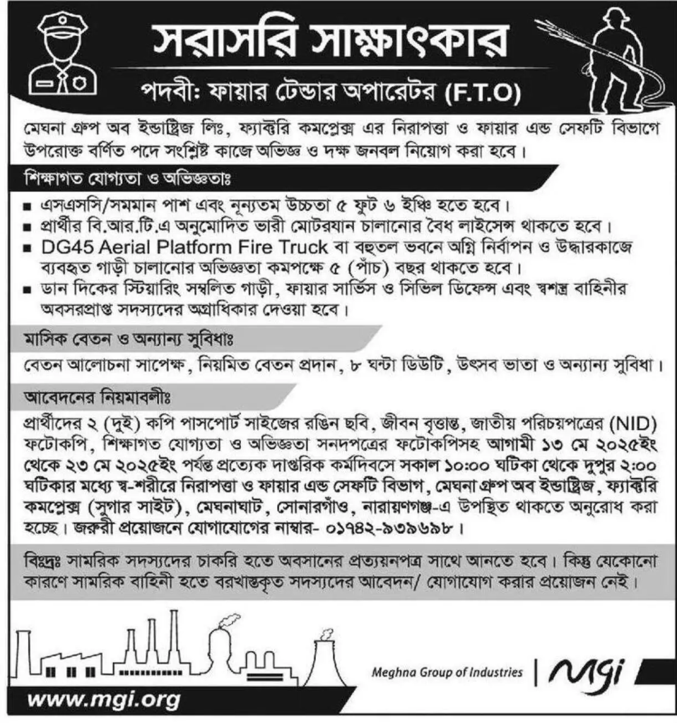 Meghna Group Job Circular Meghna Group Job Circular